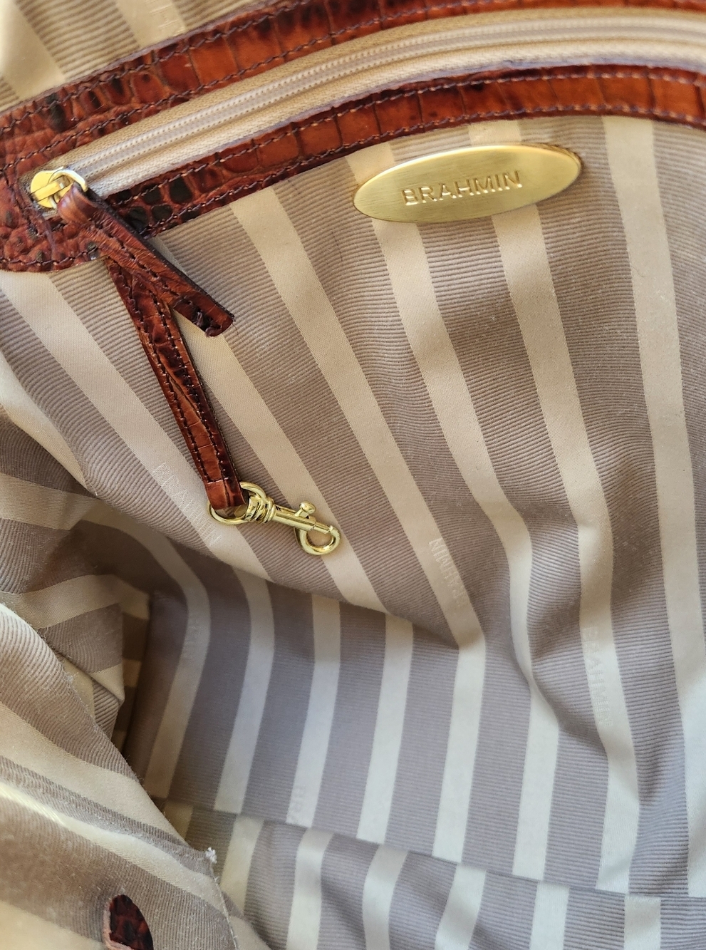 Brahmin Louise Rose Melbourne Satchel - Dillard's ANNIVERSARY EDITION - Picture 12 of 16